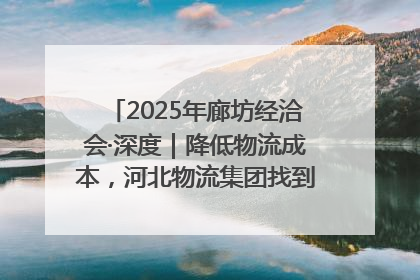 2025年廊坊经洽会·深度｜降低物流成本，河北物流集团找到一把“金钥匙”