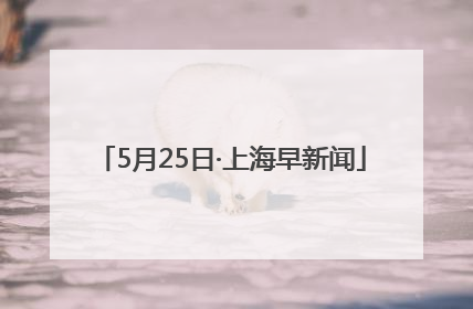 5月25日·上海早新闻