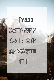 Y833次红色研学专列：文化润心筑梦前行
